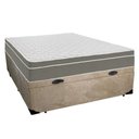 Ver imagem 6 de Cama Box Baú Casal Suede + Colchão Sereneprime Molas Ensacadas 138x188x69 Bege