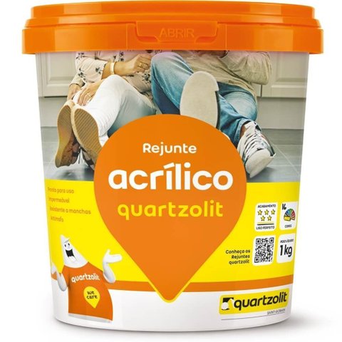 Rejunte Weber Color Acrílico Branco 1 Kilo - 0286.00000.0006cx - Quartzolit Rejunte Weber Color Acri