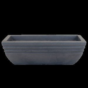 Floreira Estreita Jateada 80 x 17,5 x 13 - Chumbo - 1
