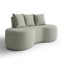Ver imagem 2 de Sofá 2 Lugares 160cm Orgânico Viana B10 Bouclê Menta - Mpozenato