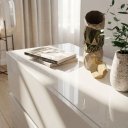Ver imagem 3 de Mesa Cabeceira Suspensa Eros 60cm 2 Gavetas MDF Premium Branca