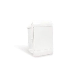 Quadro de Embutir para 5 Disjuntores Din Branco Porta Opaca Ouro Box Steck - 1