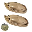 Ver imagem 1 de Puxador Concha Dourado Stilo Gruppa 96mm 4 Unidades