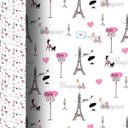 Ver imagem 2 de Papel de Parede Adesivo Quarto Jovem Feminino Teen Paris Torre Eiffel - SSCA-006 - ROLO - 3,00M X 50