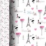Papel de Parede Adesivo Quarto Jovem Feminino Teen Paris Torre Eiffel - SSCA-006 - ROLO - 3,00M X 50 - 2