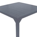 Ver imagem 2 de Mesa Quadrada Haiti 60cm Tampo Ripado em Alumínio Cozinha Edícula Trama Original
