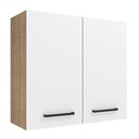 Ver imagem 1 de Armário de Cozinha Aéreo 70 cm 2 Portas Rustic/Branco Agata Madesa