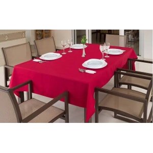 Toalha de Mesa Retangular Oxford 2,00 x 1,35 Admirare - Vermelha