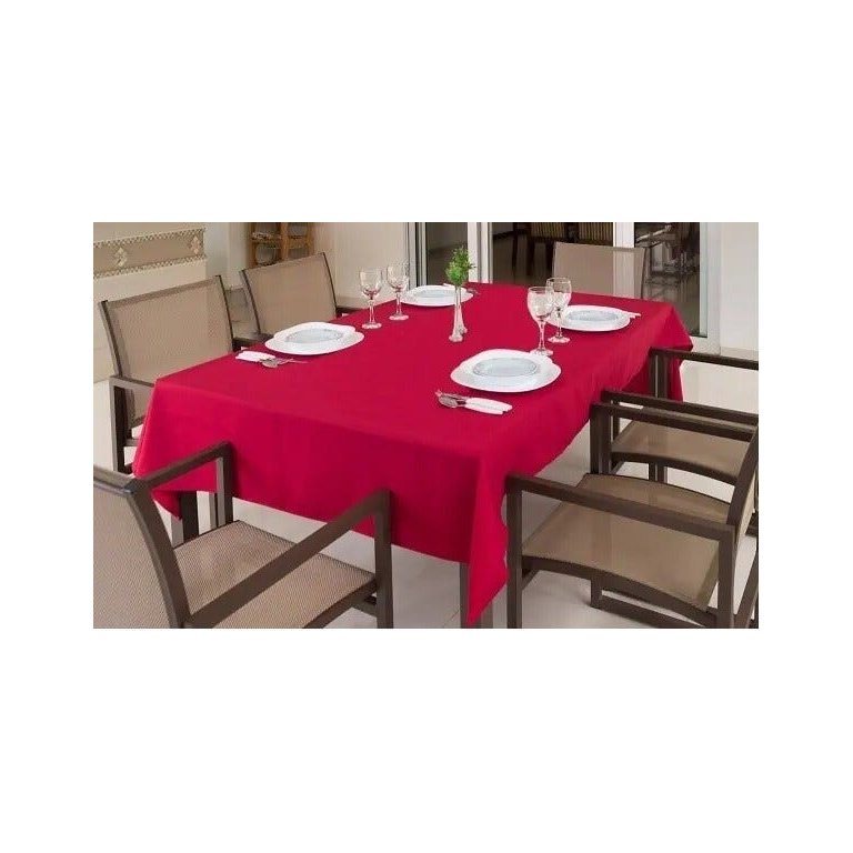 Toalha de Mesa Retangular Oxford 2,00 x 1,35 Admirare - Vermelha