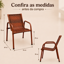 Ver imagem 2 de Cadeira Jardim Fibra Junco (2 Cadeiras)