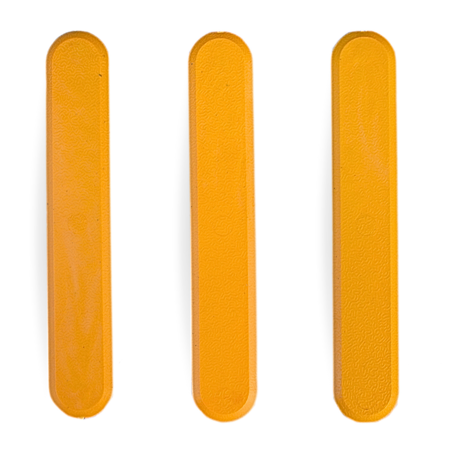 ELEMENTO TÁTIL DIRECIONAL PVC ADESIVADO AMARELO