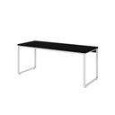 Ver imagem 1 de Mesa Kuadra Diretor 180x70x75cm Preto Ônix - Est. Branca Preto Ônix - Est. Branca