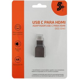 Adaptador USB C P/HDMI 4K 60Hz Femea - 3