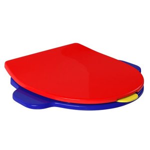 Assento Plástico com Slow Close Colorido Kids Api.165.ava.15 - Deca