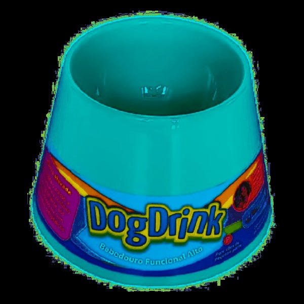 Bebedouro Alto Dog Drink Pet Games para cães - Verde - P