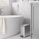 Ver imagem 2 de Lixeira de Inox Retangular Multiuso 5 Litros - Praticidade e Sofisticação