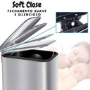 Ver imagem 6 de Lixeira de Inox Retangular Multiuso 5 Litros - Praticidade e Sofisticação