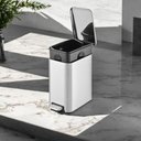 Ver imagem 3 de Lixeira de Inox Retangular Multiuso 5 Litros - Praticidade e Sofisticação