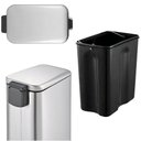 Ver imagem 4 de Lixeira de Inox Retangular Multiuso 5 Litros - Praticidade e Sofisticação