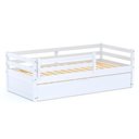 Ver imagem 2 de Bicama Solteiro Dreams com Grade de Proteção Madeira Maciça Branco Megamobilia