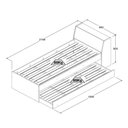 Ver mais imagens de Cama Bicama Estante com Kit Luz Bb-28-29 Branco