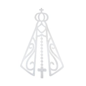 Imagem Nossa Senhora Aparecida Parede em Mdf:Branco