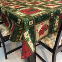 Ver imagem 2 de Toalha de Mesa Redonda Gorgurinho Natalino Verde - 1,50M