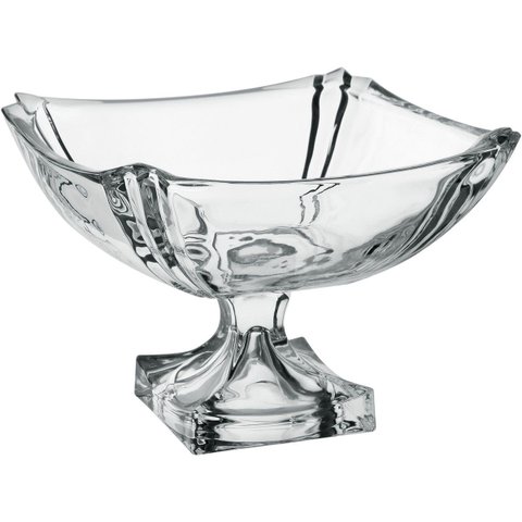 Fruteira Centro Mesa Home&co com Pe Vidro 19x26x26cm Transparente