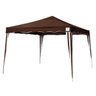 Tenda Gazebo Aluminio Dobravel 3x3 Marrom Bel Lazer - 1
