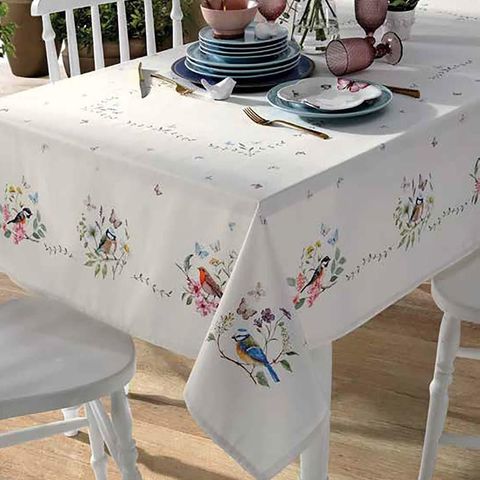 Toalha de Mesa Retangular 160x270cm Clean Renova Jardim D - Dohler Estampada Clara