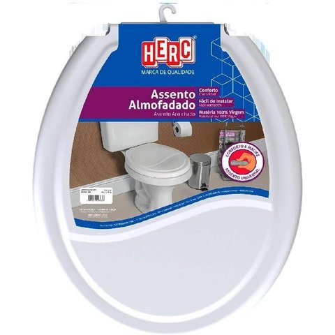 Assento Sanitário Herc Prime Almofadado Branco