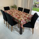Ver imagem 3 de Toalha de Mesa Quadrada Gorgurinho Rosas Vermelhas - 1,50x1,50M