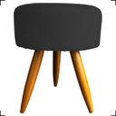 Ver imagem 4 de Kit Namoradeira Decorativa + 2 Poltronas Para Sala Reforçadas + Puff Redondo Suede