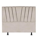 Ver imagem 2 de Cabeceira Estofada Bélgica 140cm Casal para Cama Colchão Box Quarto Corino Bege - Aurora Line