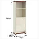 Ver imagem 3 de Conjunto Escritório 2 Peças - Buffet e Armário Verbena - Offwhite/ Offwhite/