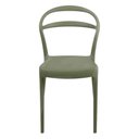 Ver mais imagens de Conjunto Mesa Redonda Branca e 6 Cadeiras Monobloco Verde Ol