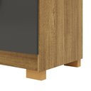Ver imagem 6 de Cômoda Sapateira Sirius 5 Gavetas 2 Portas - Nature/alascavila Rica