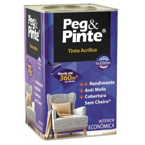 Tinta Acrílica Interna Economica Peg e Pinte 18L (Cores) - Verde Olinda