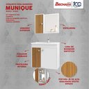 Ver imagem 2 de Conjunto Para Banheiro Munique Branco/Ripado