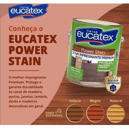 Verniz Madeira Deck Power Stain Premium Eucatex 3,6L - Mogno - 2