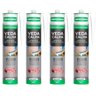 Adesivo Veda Calha Selante Vedação Amazonas 280g Kit 4 Uni - 1