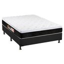 Ver imagem 1 de Cama Box Casal: Colchão Espuma Castor D45 Black e White + Base CRC Suede Gray(138x188)