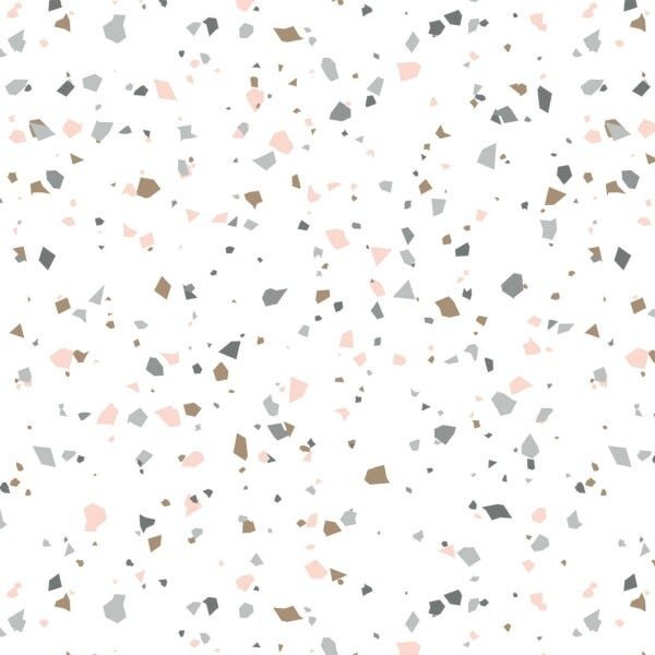 Papel De Parede Granilite Terrazzo Claro Lavável - 3