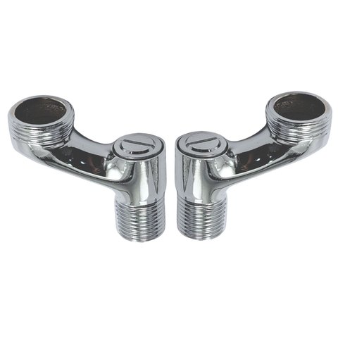 Par de Excêntrico Longo C/ Registro Integrado 1/2" X 3/4" - T172cregimp