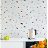 Papel De Parede Granilite Terrazzo Laranja Terrosso Lavável - 2