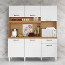 Ver imagem 2 de Kit Cozinha Compacta Siena 2000446 6 Portas 1 Gaveta MDP MDF 160cm Aramóveis
