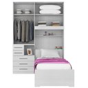 Ver imagem 7 de Dormitório de Solteiro 1225 Completo Esquerdo Branco