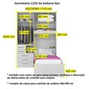 Ver imagem 3 de Dormitório de Solteiro 1225 Completo Esquerdo Branco
