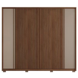 Guarda Roupa Grande Casal 6 Portas 4 Gavetas Marrom Next - 3