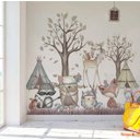 Ver imagem 2 de Papel De Parede Painel Animais Da Tribo Floresta